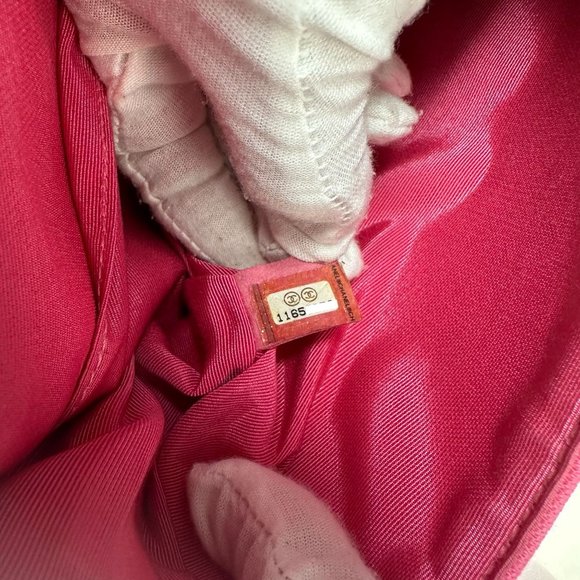 CHANEL Pink Jersey Crocodile Embossed Reissue 2.55 Classic 227 Flap Bag - Picture 9 of 13